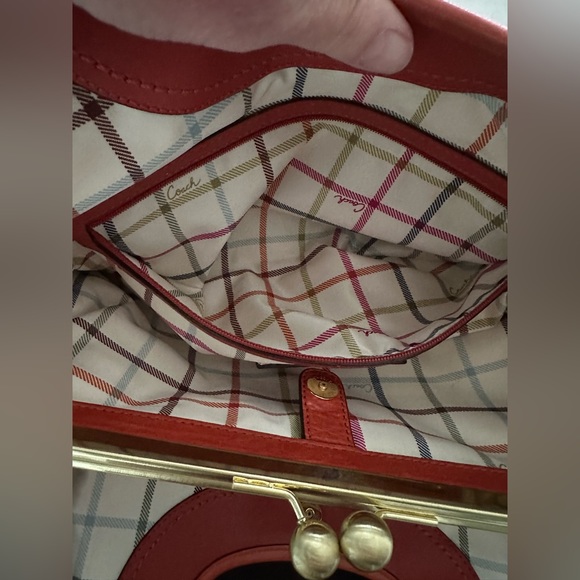 Coach Burnt Orange Leather Satchel - Picture 5 of 14